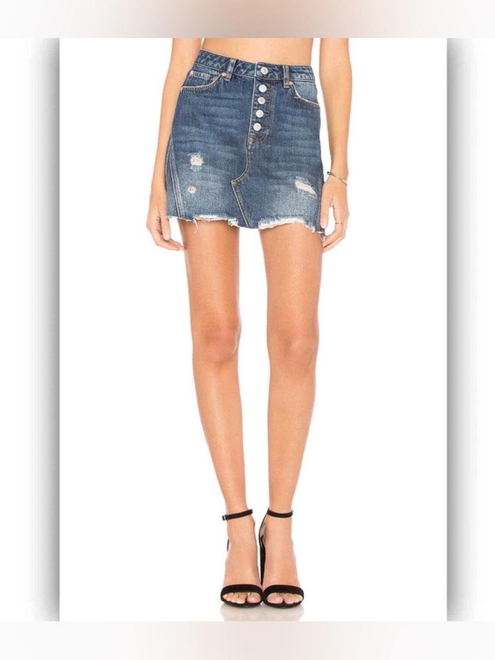 We The Free Denim Skirt